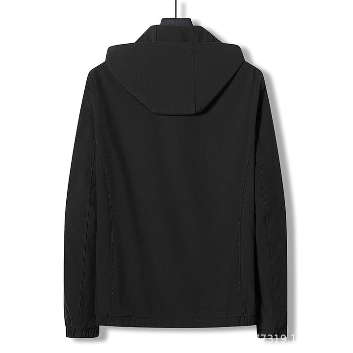 Herren funktionale Freizeitjacke mit verstellbarer Kapuze Aliams