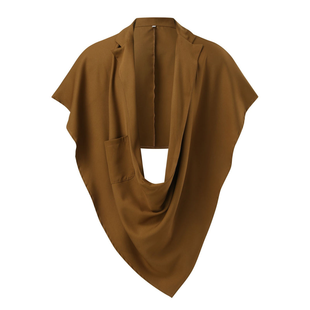 Damen Elegante Oversize-Umhangjacke mit praktischem Taschen-Design Aliams