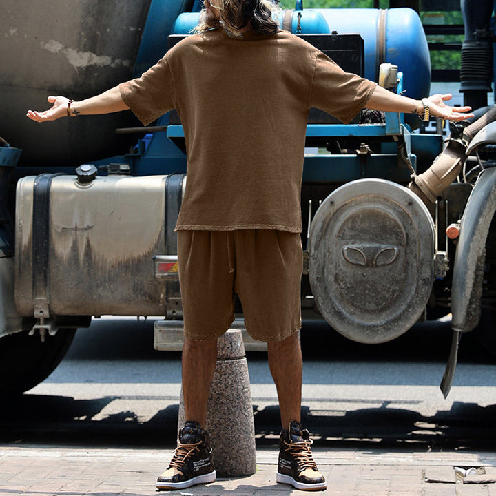 Herren entspannendes Freizeit-Set aus hochwertigem Baumwollmix Aliams
