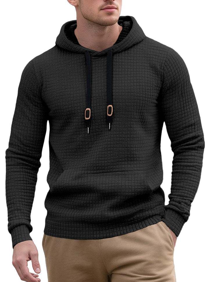 Herren Hoodie mit strukturierter Oberfläche und modischem Design Aliams