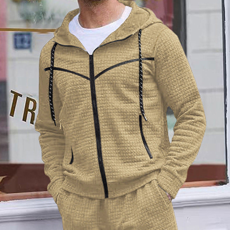Herren stylische Jacke mit strukturiertem Design und praktischem Reißverschluss Aliams