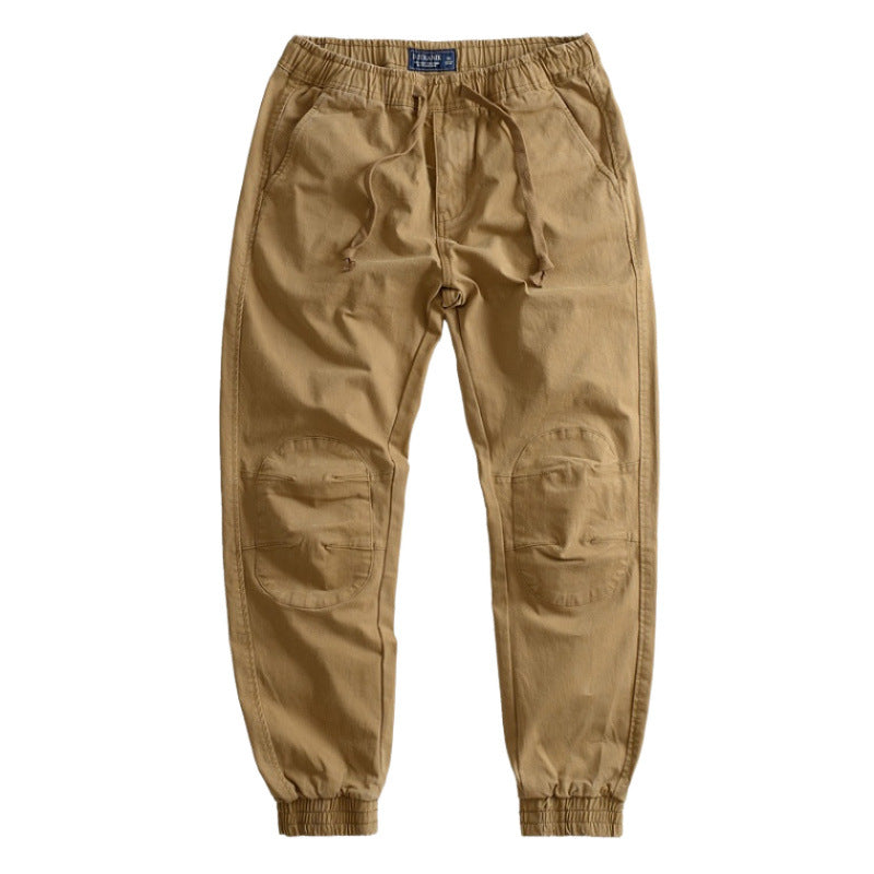 Herren Cargo-Hose mit elastischem Bund, praktischen Taschen und verstärkten Knien Aliams