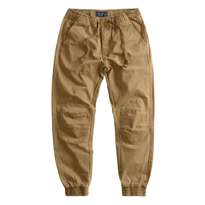 Herren Cargo-Hose mit elastischem Bund, praktischen Taschen und verstärkten Knien Aliams