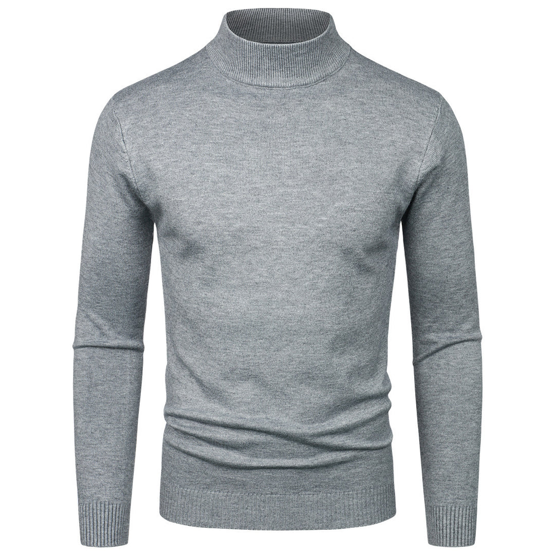 Herren Hochwertiger Rollkragenpullover aus feiner Baumwolle Aliams