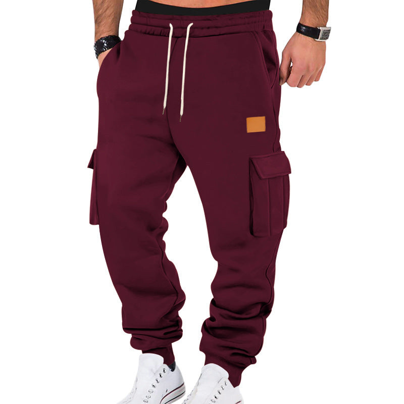 Herren Cargo-Jogginghose mit praktischen Taschen und elastischem Bund Aliams
