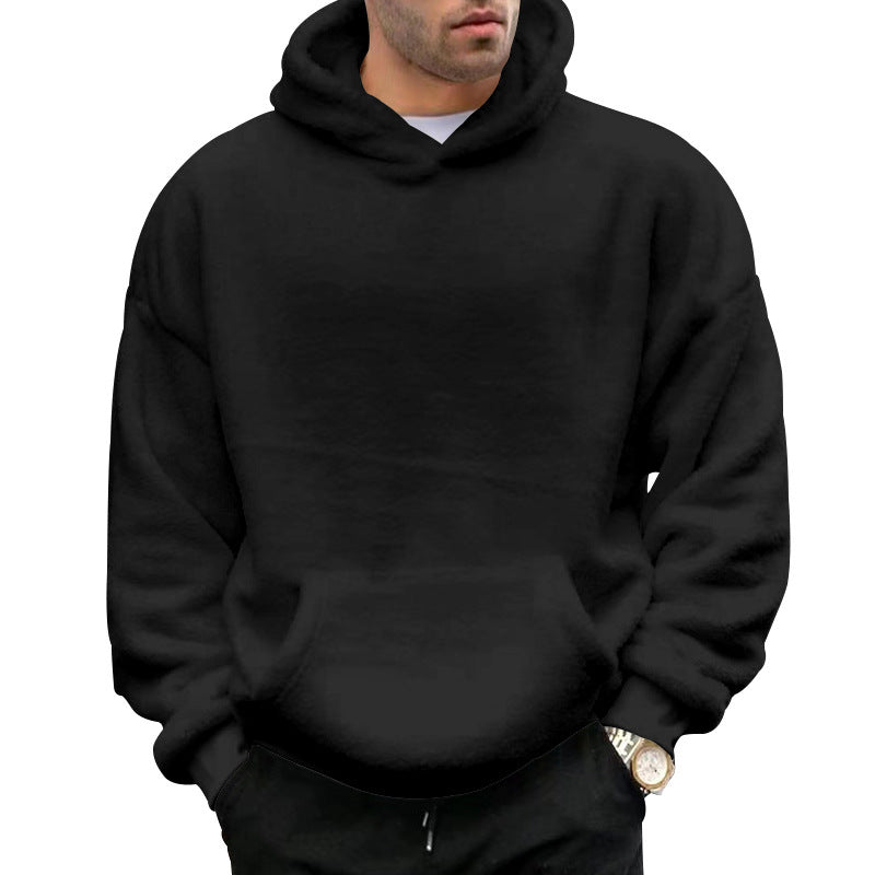 Herren bequemer Oversized Kapuzenpullover Aliams