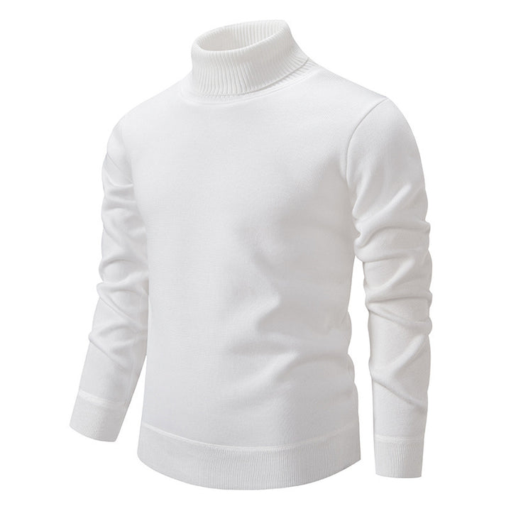 Herren schicker Rollkragenpullover aus hochwertiger Baumwolle Aliams