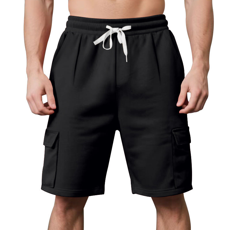 Herren Cargo-Shorts mit elastischem Bund und praktischen Seitentaschen Aliams