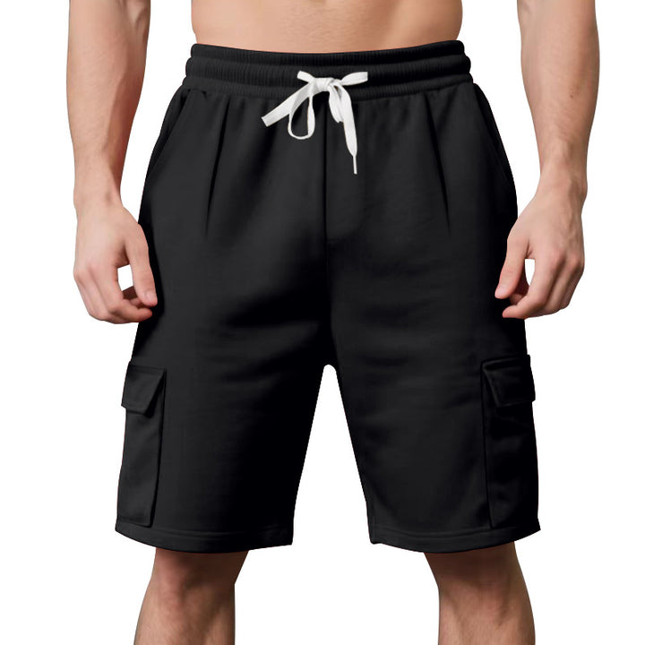 Herren Cargo-Shorts mit elastischem Bund und praktischen Seitentaschen Aliams