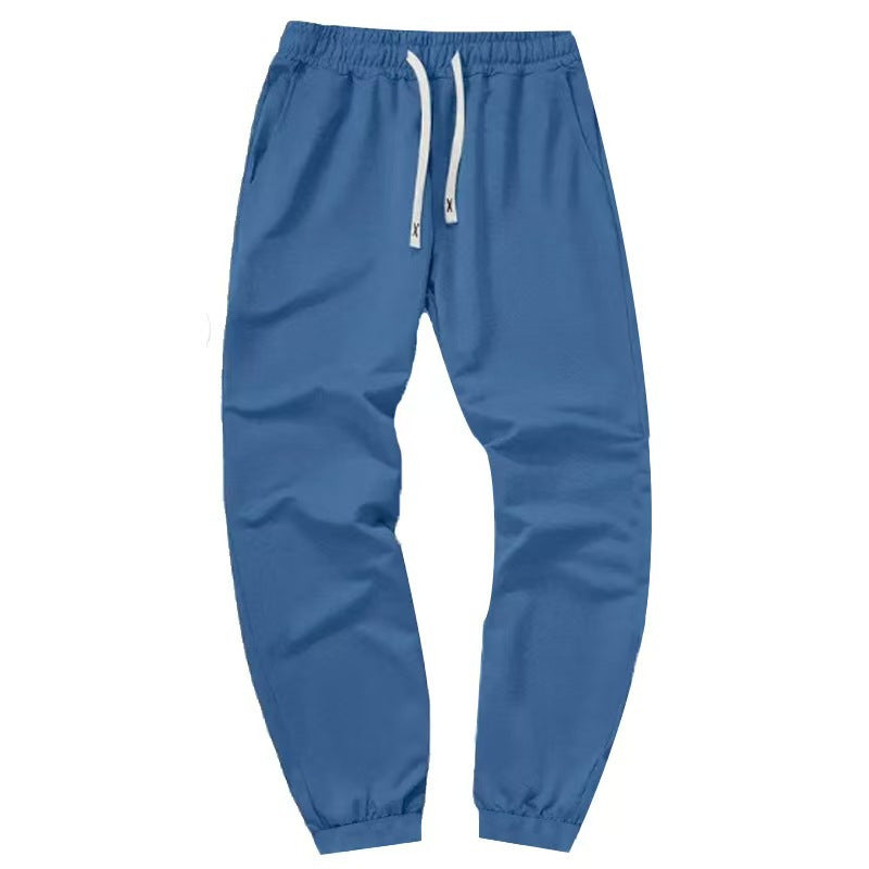 Herren elastische Jogginghose mit seitlichen Taschen Aliams