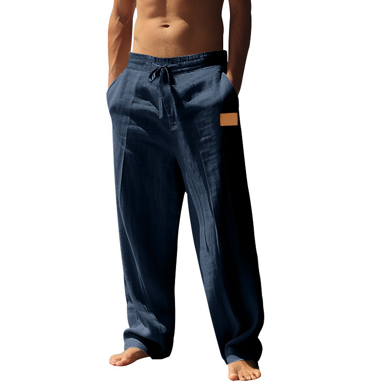 Herren Komfortable Leinen-Shorts mit elastischem Bund und praktischen Seitentaschen Aliams