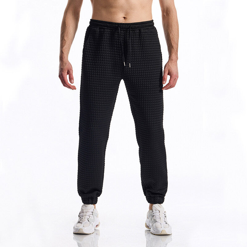 Herren bequeme Sweatpants mit hohem Bund und elastischem Komfort Aliams