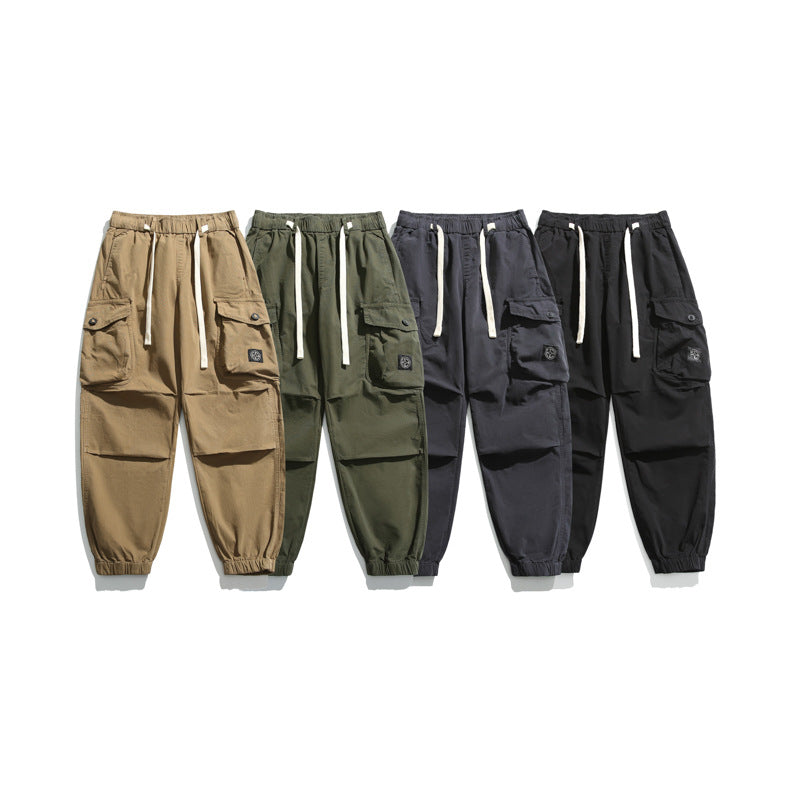 Herren Cargo-Hose mit elastischem Bund und zahlreichen Taschen Aliams