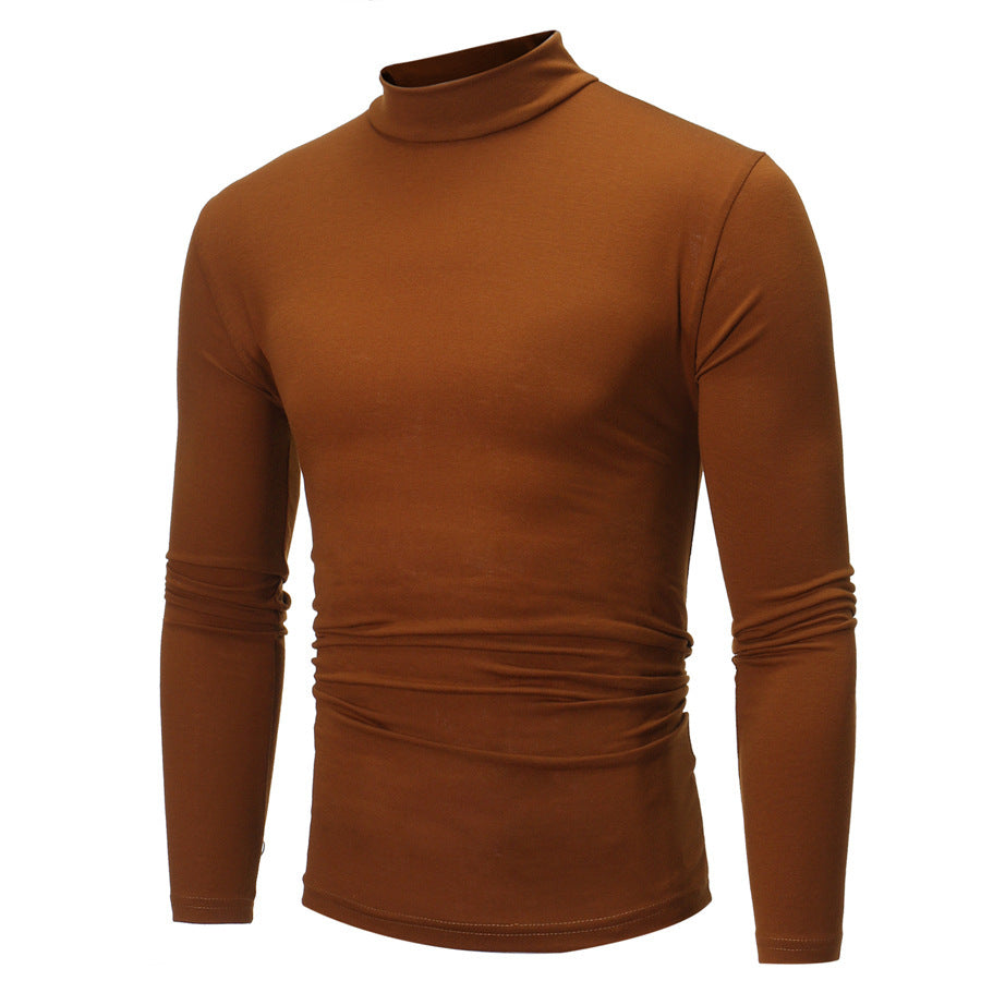 Herren elegantes Rollkragen-T-Shirt aus weichem Jersey Aliams