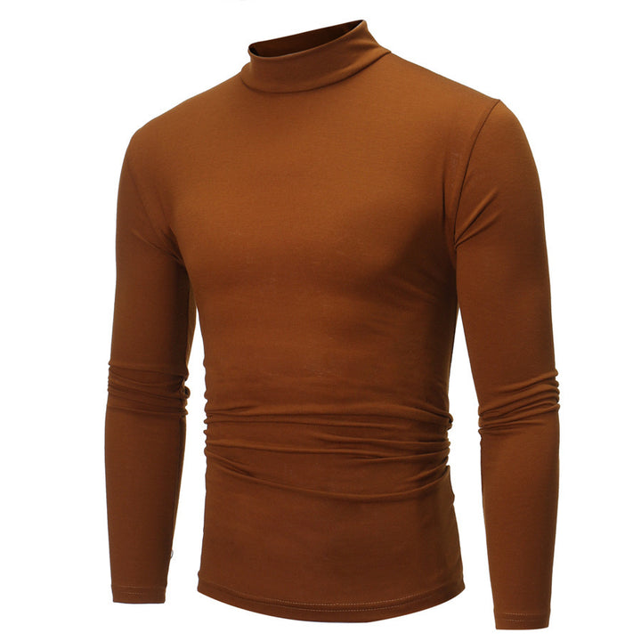 Herren elegantes Rollkragen-T-Shirt aus weichem Jersey Aliams