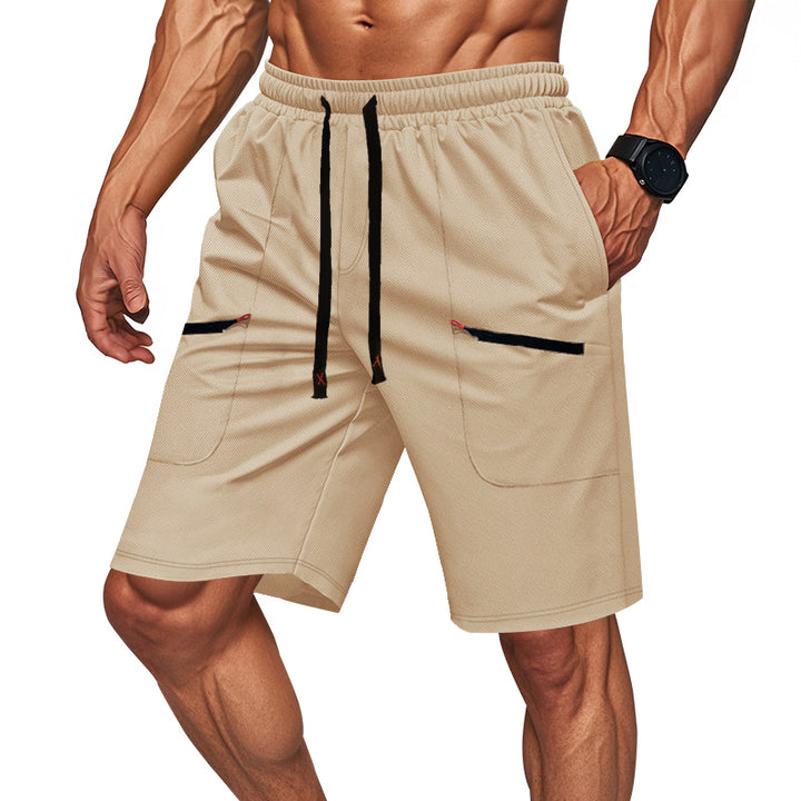 Herren Sportliche Shorts mit vielseitigen Taschen und elastischem Bund Aliams