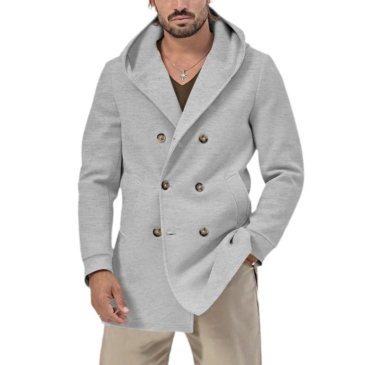 Herren stylische Woll-Mantel Aliams