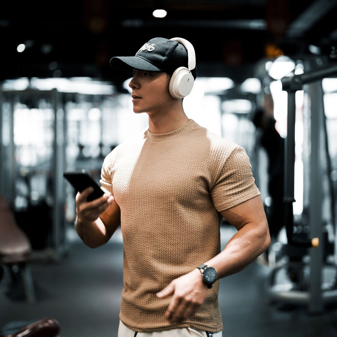 Herren Fitnessshirt mit strukturiertem Gewebe Aliams