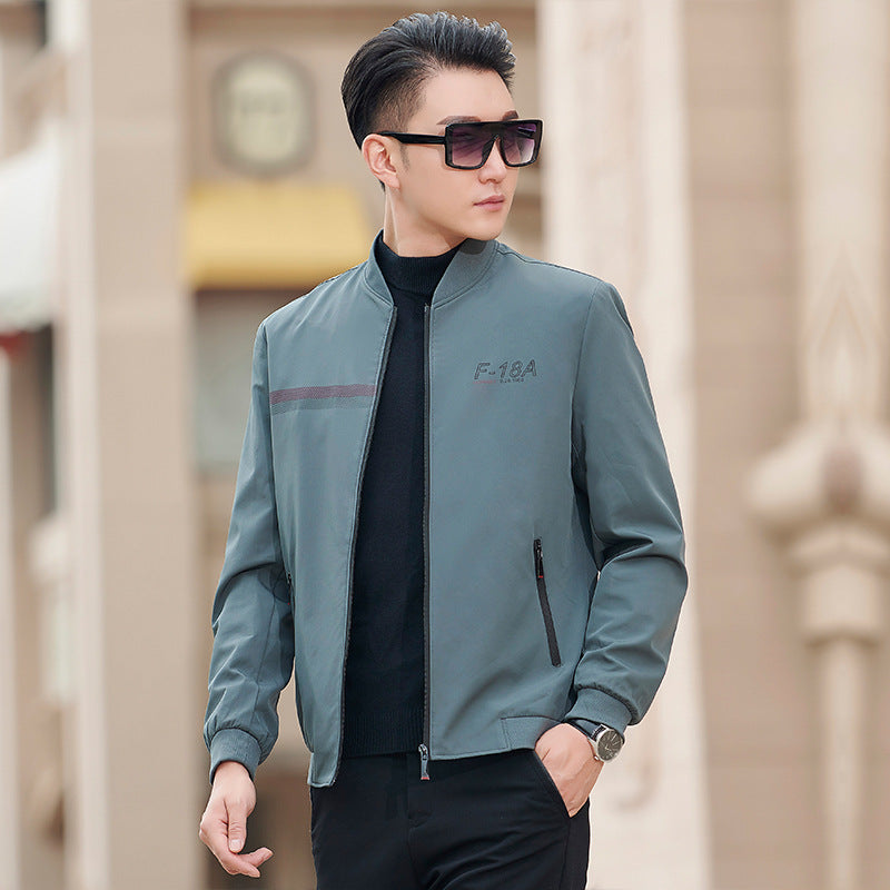 Herren sportliche Bomberjacke mit trendy Details und praktischen Reißverschlusstaschen Aliams