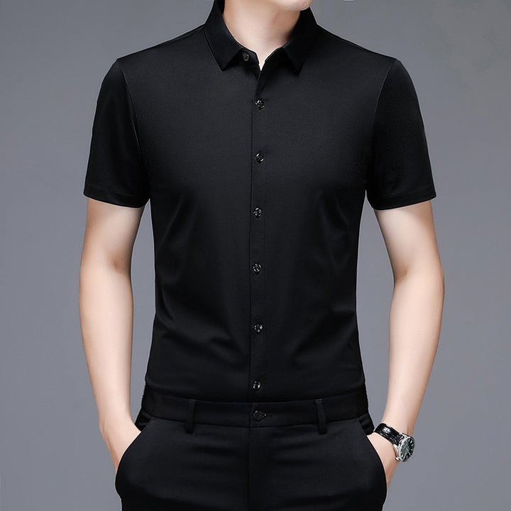 Herren Premium Kurzarmhemd mit atmungsaktiver Mikrostruktur Aliams