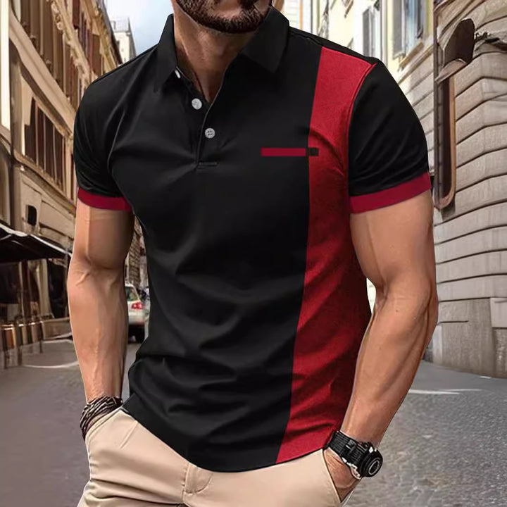 Herren Sportliches Kurzarm-Poloshirt Aliams