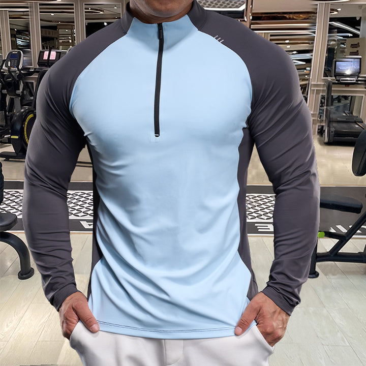 Herren Funktionsshirt mit Half-Zip und Raglanärmeln Aliams