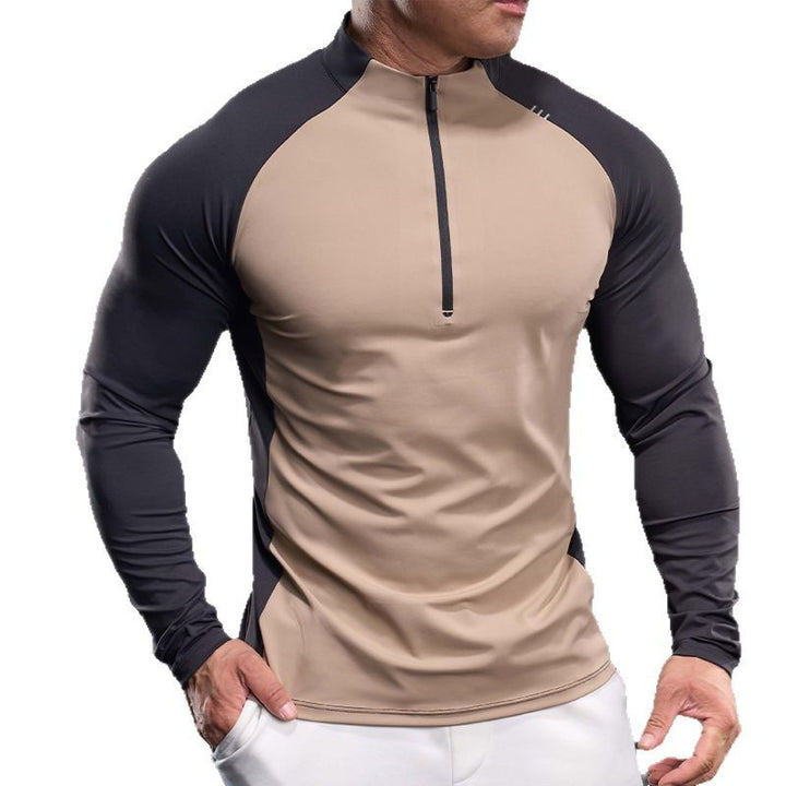 Herren Sportliches Langarmoberteil mit Reißverschluss Aliams