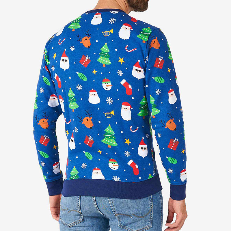 Herren festlicher Weihnachts-Pullover mit lustigem Motiv Aliams