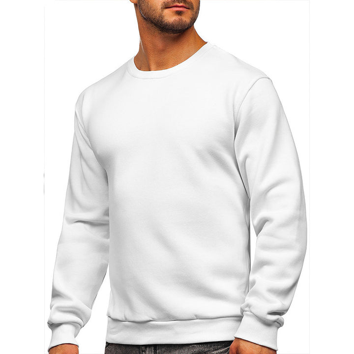 Herren Sweatshirt mit klassischem Rundhalsausschnitt und hochwertiger Baumwollmischung Aliams