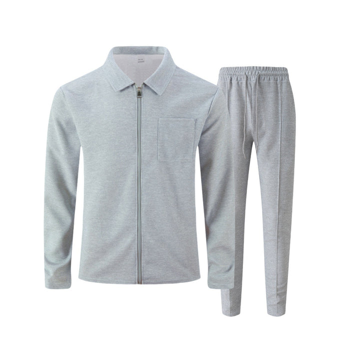 Herren Sportliches Freizeit-Set mit Reißverschluss und praktischen Taschen Aliams