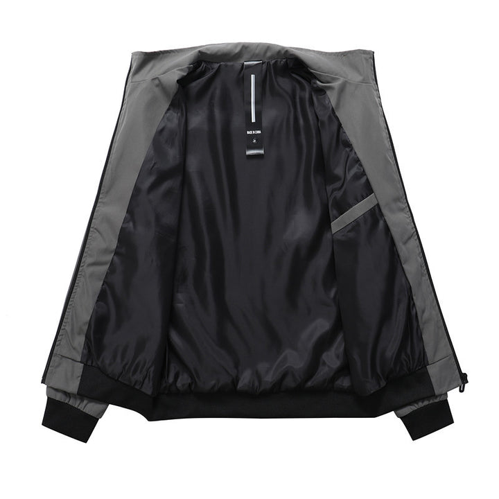 Herren sportive Übergangsjacke mit elastischen Bündchen und praktischen Reißverschlusstaschen Aliams