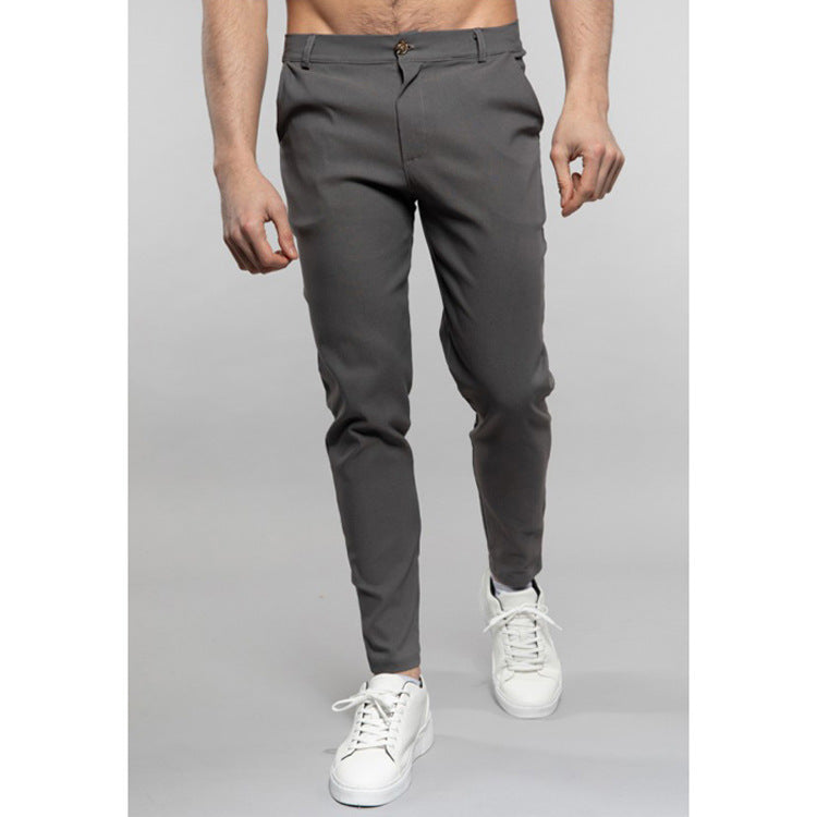 Herren schicke Slim-Fit Anzughose mit modernen Details Aliams