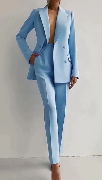 Elegantes Blazer & Hosen Set Für Damen