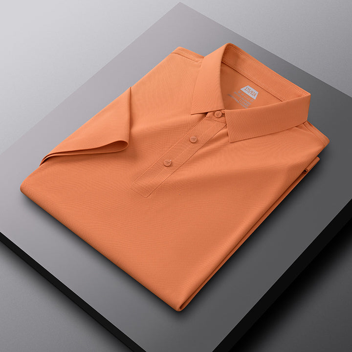 Herren atmungsaktives Poloshirt mit strukturiertem Gewebe Aliams