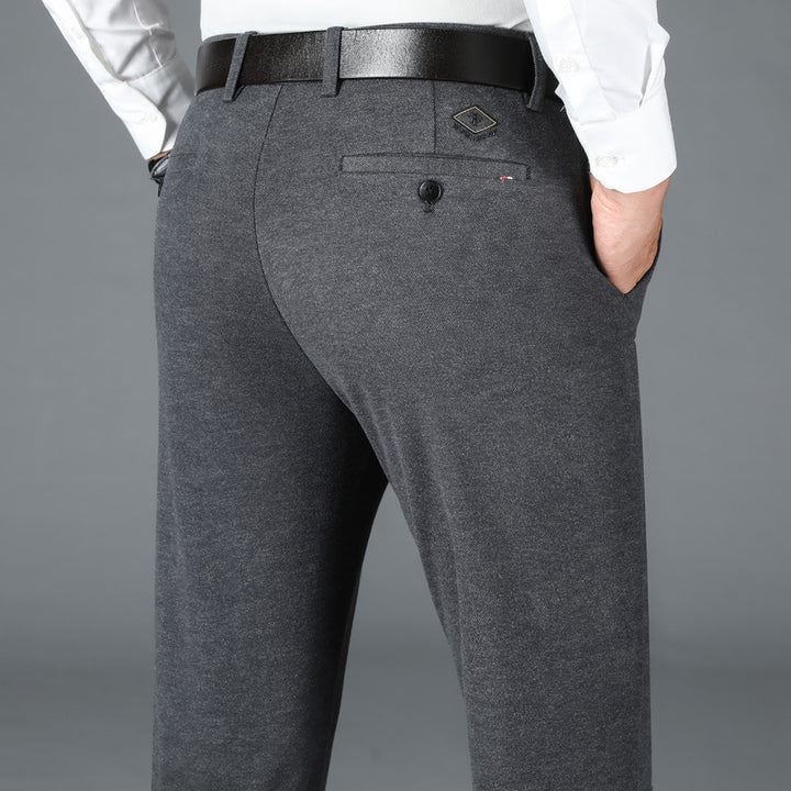 Herren Elegante Business-Hose aus feiner Baumwolle Aliams