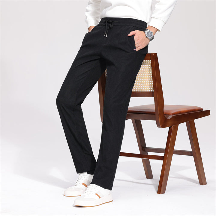 Herren Bequeme Freizeithose mit verstellbarem Gummibund Aliams