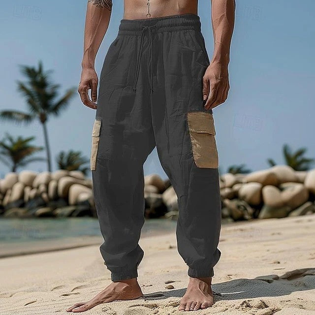 Herren Cargo-Hose mit elastischem Bund und praktischen Seitentaschen Aliams