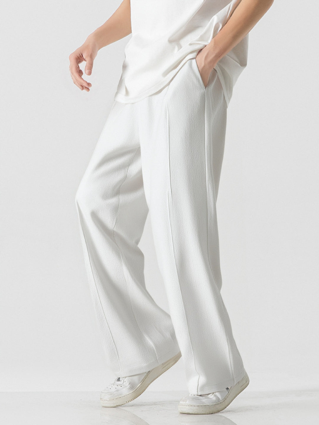 Herren Elegante, weite Freizeithose aus atmungsaktivem Gewebe Aliams