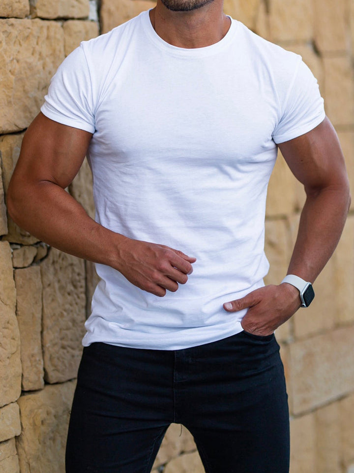 Herren körperbetontes T-Shirt Aliams