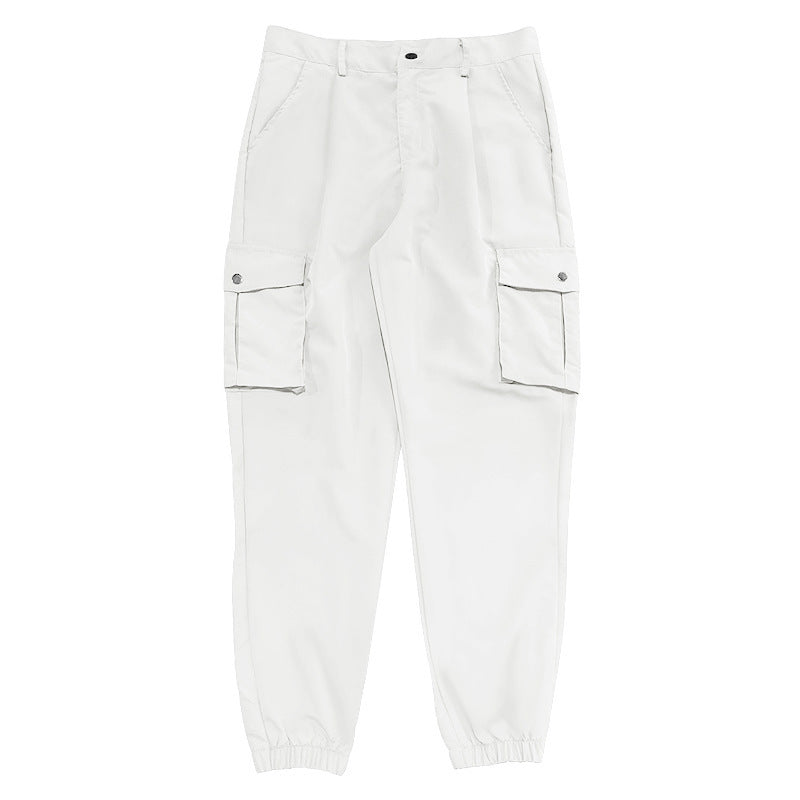 Herren Cargo-Hose mit elastischem Bund und praktischen Utility-Taschen Aliams