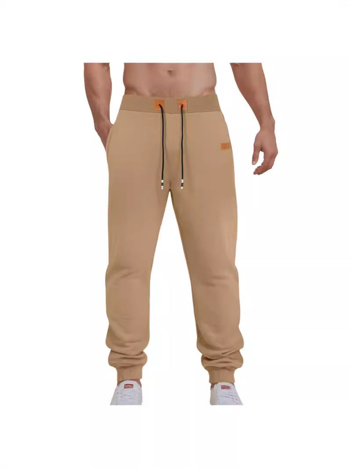 Herren Komfortable Jogginghose mit verstellbarem Bund und seitlichen Reißverschlusstaschen Aliams