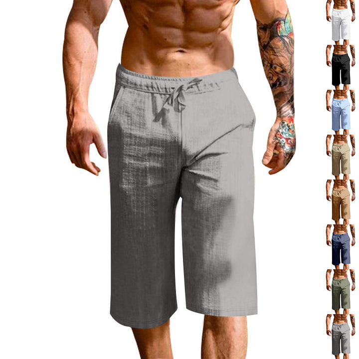 Herren bequeme Sport-Shorts mit elastischem Bund und verstellbarem Kordelzug Aliams