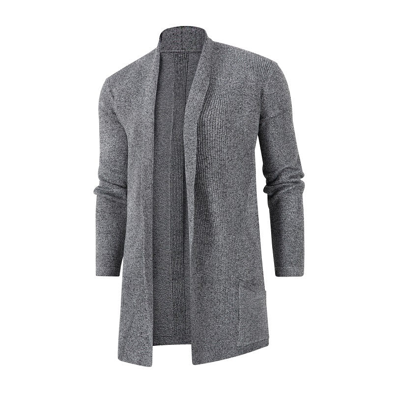 Herren Strickjacke mit offenem Schnitt und praktischen Taschen Aliams