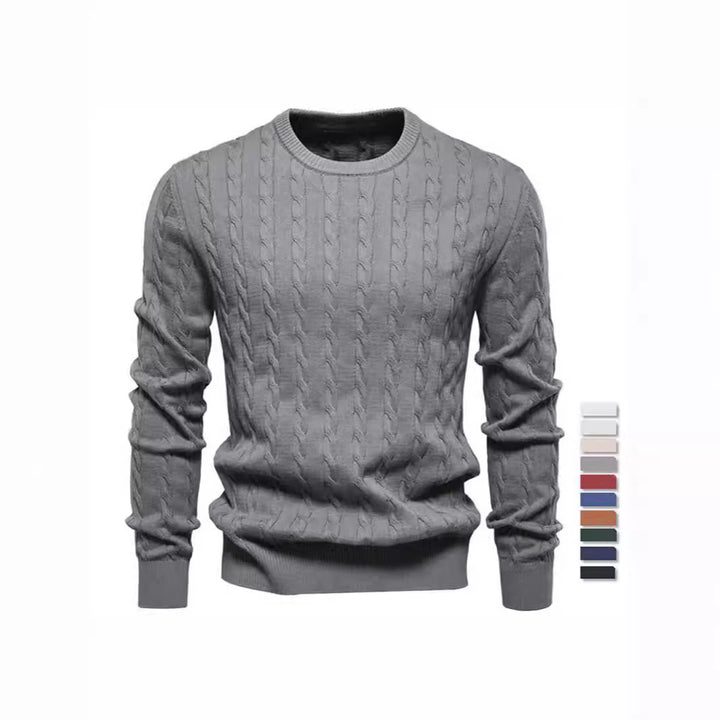 Herren Gemusterter Strickpullover Aliams
