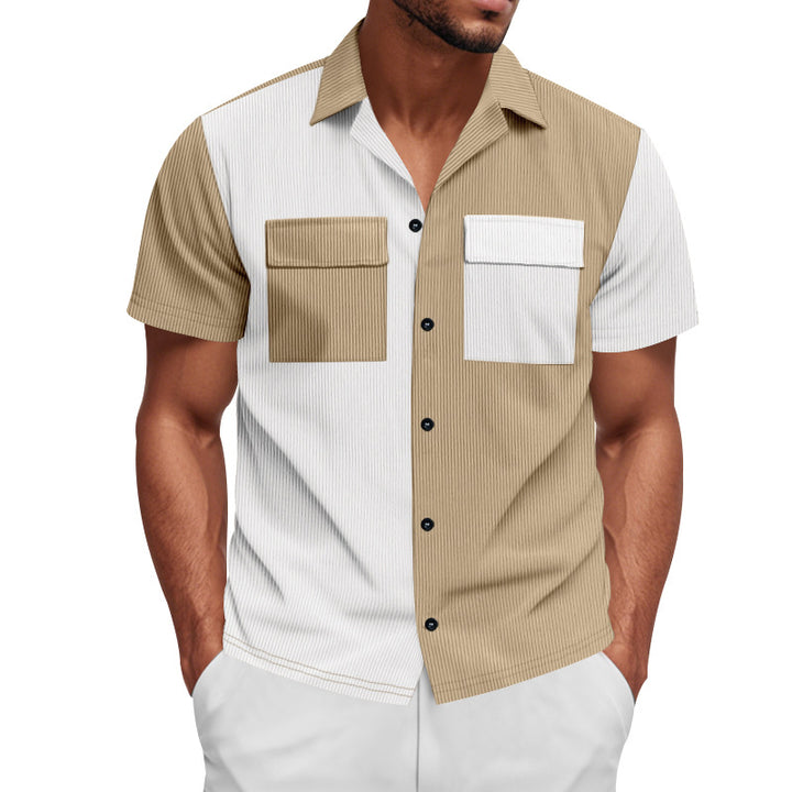 Herren Kurzarm Hemd Aliams