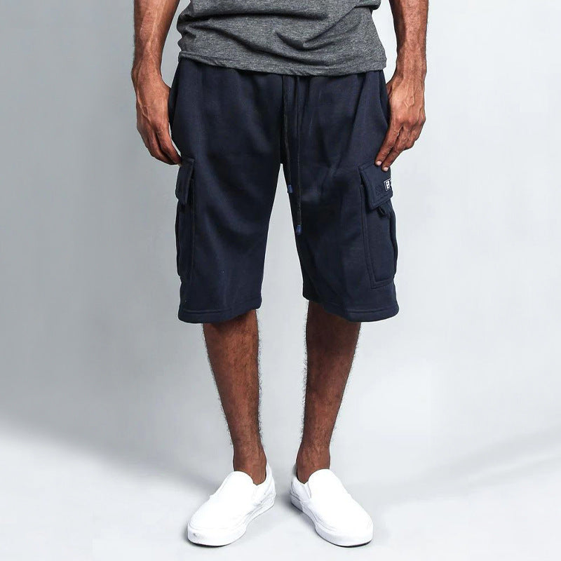 Herren Cargo-Shorts aus weichem Fleece mit praktischen Seitentaschen Aliams