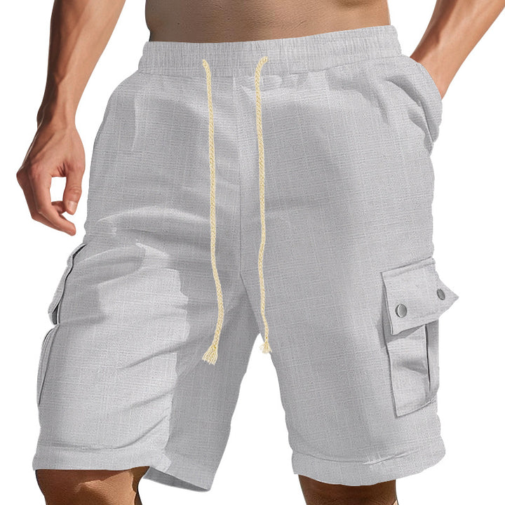 Herren Cargo-Shorts mit elastischem Bund und praktischen Seitentaschen Aliams