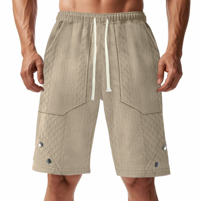Herren Cargo-Shorts mit praktischen Taschen und elastischem Bund Aliams