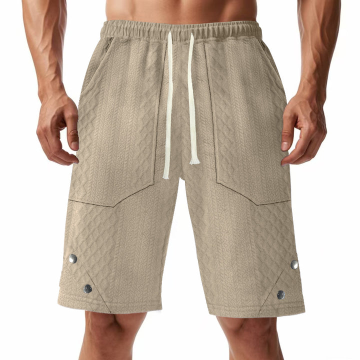Herren Cargo-Shorts mit praktischen Taschen und elastischem Bund Aliams