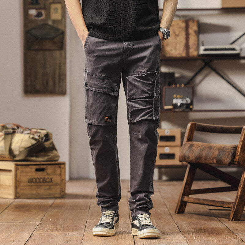 Herren robuste Cargo-Hose mit multifunktionalen Taschen Aliams